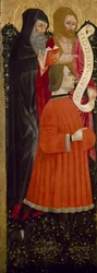 Saints Anthony Abbot and John the Baptist with a Donor